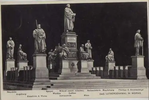 Worms - Lutherdenkmal - 1931