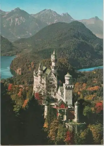 Schwangau Neuschwanstein - mit Alpsee und Schwansee - ca. 1980