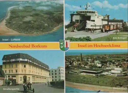 Borkum - u.a. Straßenpartie - ca. 1980