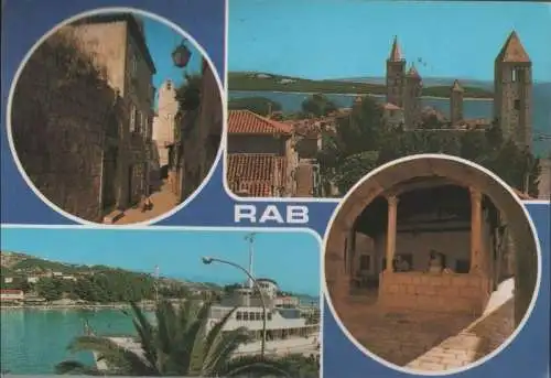 Kroatien - Kroatien - Rab - 4 Teilbilder - ca. 1985