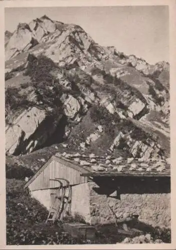 Sennhütte im Hochgebirge - ca. 1950