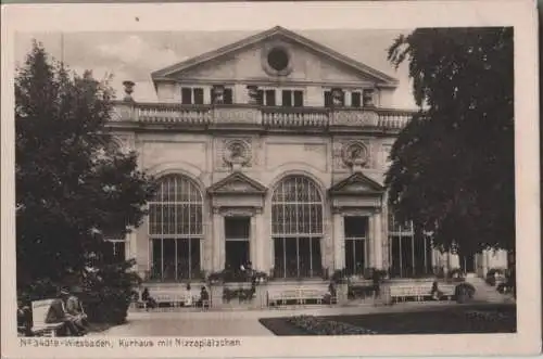 Wiesbaden - Kurhaus mit Nizzaplätzchen - ca. 1955