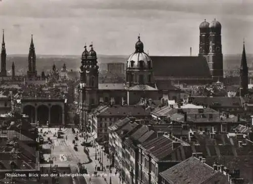 München - Blick von der Ludwigskirche - 1962