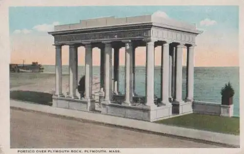 USA - USA, Massachusetts - Plymouth Mass. - Portico - ca. 1945