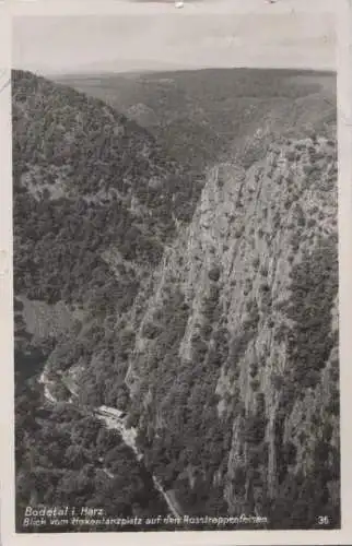 Thale - Bodetal - Rosstrappenfelsen - ca. 1955