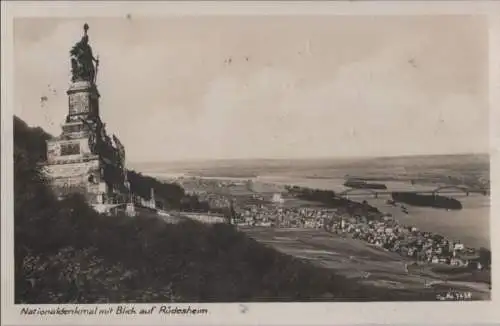 Rüdesheim - mit Nationaldenkmal - 1929