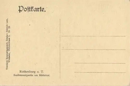 Rothenburg ob der Tauber - am Rödertor