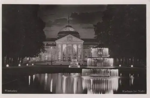 Wiesbaden - Kurhaus bei Nacht