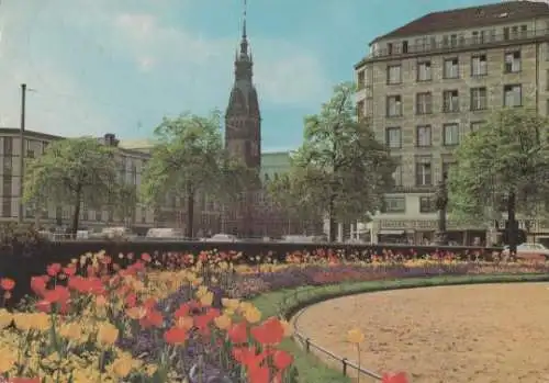 Hamburg - Jungfernstieg u. Rathaus - 1969