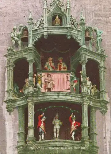 München - Glockenspiel am Rathaus - 1973