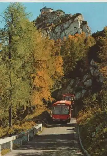 Kehlsteinstraße - mit Bussen - ca. 1980