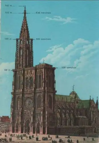 Frankreich - Frankreich - Strasbourg - La Cathedrale - ca. 1970