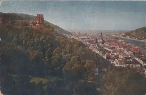 Heidelberg - von der Terrasse - 1922