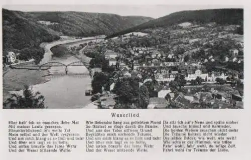 Bad Karlshafen - Karlshafen mit Weserlied - ca. 1955