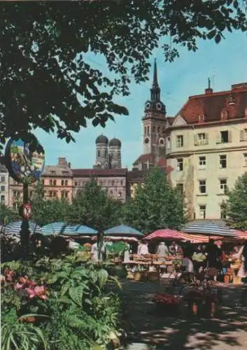 Der Viktualienmarkt zu München - ca. 1985