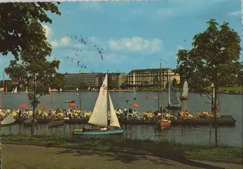 Hamburg - Blick auf Außenalster - 1961