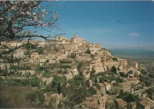 Frankreich - Frankreich - Gordes - Vue generale au Printemps - ca. 1985