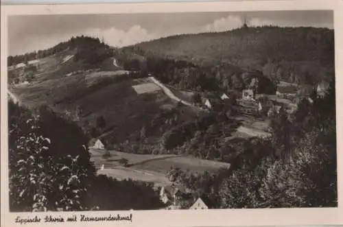 Lippische Schweiz - mit Hermannsdenkmal - 1953