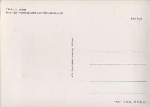 Thale - Blick vom Hexentanzplatz