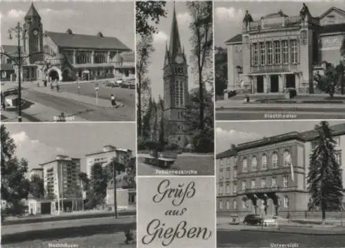 Gießen - u.a. Johanneskirche - ca. 1960