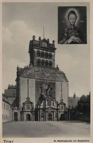 Trier - St. Matthiaskirche mit Gnadenbild - ca. 1950