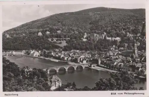 Heidelberg vom Philosophenweg - 1952