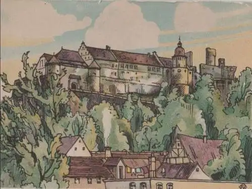 Heidenheim - Schloß Hellenstein - ca. 1950