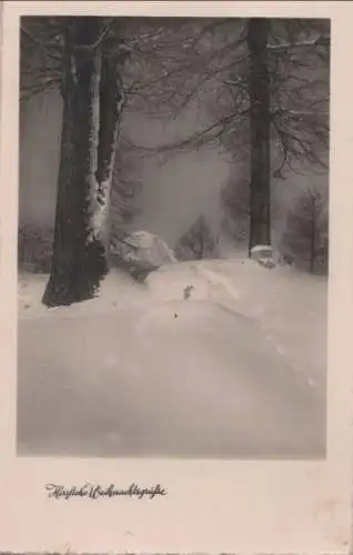 Weihnachtsgrüße Schneelandschaft