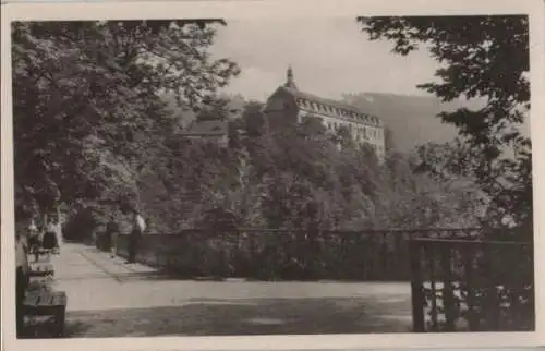 Schwarzburg - Blick zum Schloß - 1956