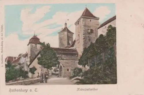 Rothenburg o.T. - Kobolzellerthor - ca. 1910