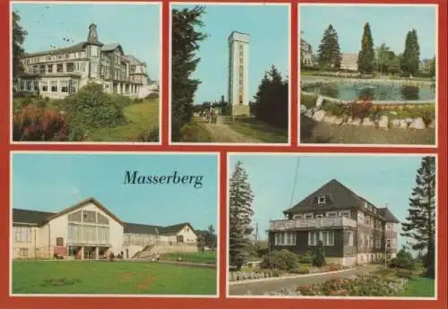 Masserberg - u.a. Springbrunnen im Kurpark - 1988