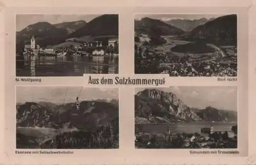 Österreich - Österreich - Salzkammergut - u.a. Gmunden mit Traunstein - ca. 1960