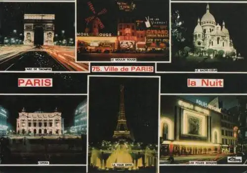 Frankreich - Frankreich - Paris - la Nuit - ca. 1975