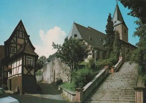 Bad Orb - Kleinstes Haus mit Pfarrkirche - 1988