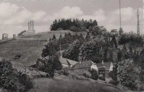 Kreuzberg, Rhön - mit Bild- und Rundfunksender - ca. 1955