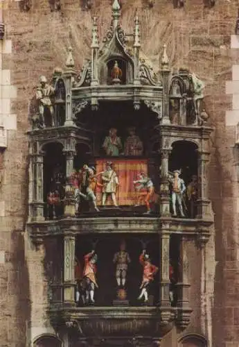 München - Glockenspiel im Rathausturm - 1975