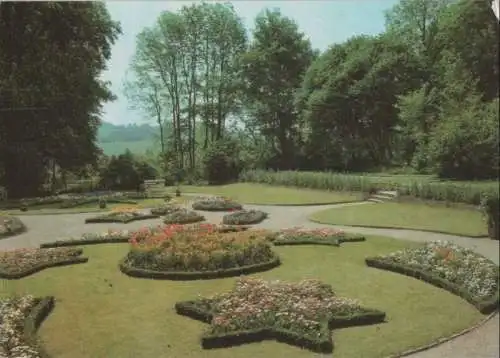 Oberkochberg, Schloß Kochberg - Blumengarten im Park - ca. 1980