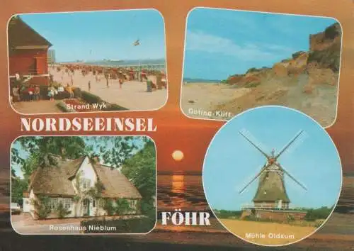 Föhr - u.a. Mühle Oldsum - ca. 1980