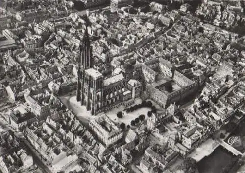 Frankreich - Frankreich - Strasbourg Straßburg - Luftbild - ca. 1965