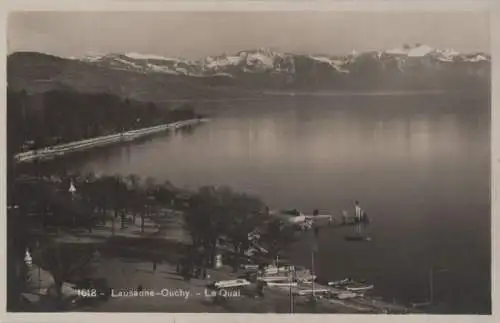 Schweiz - Schweiz - Lausanne - Ouchy, Le Quai - ca. 1950