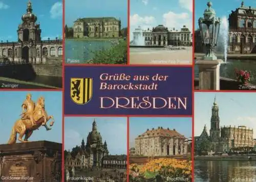 Dresden - 8 Teilbilder - ca. 1995