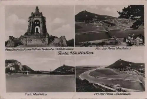 Porta Westfalica - mit 4 Bildern - ca. 1955