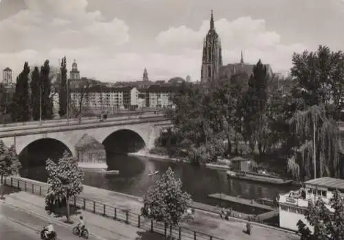 Frankfurt Main - Mainpartie mit Alte Brücke - 1968