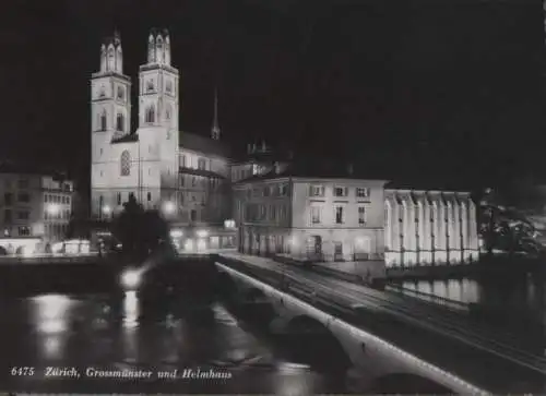 Schweiz - Schweiz - Zürich - Grossmünster und Helmhaus - ca. 1965