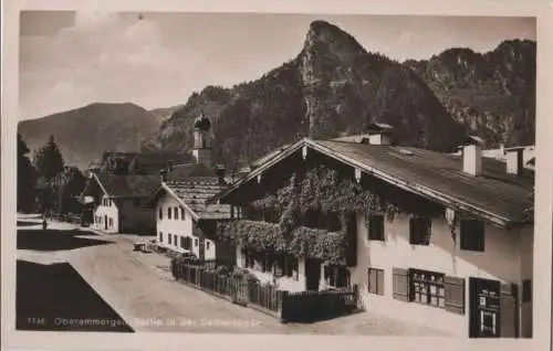 Oberammergau - Partie in der Dedlerstraße - 1937