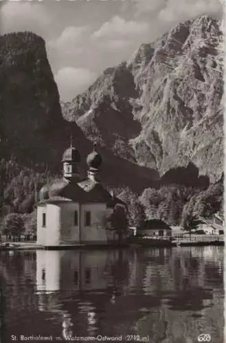 Schönau - St. Bartholomä - mit Watzmann-Ostwand - 1959