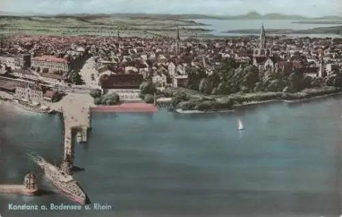 Konstanz an Bodensee und Rhein - ca. 1965