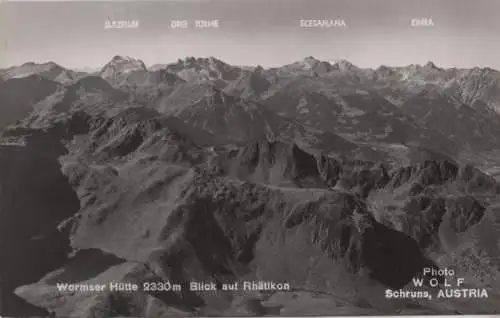 Österreich - Österreich - Wormser Hütte - Blick auf Rhätikon - ca. 1960