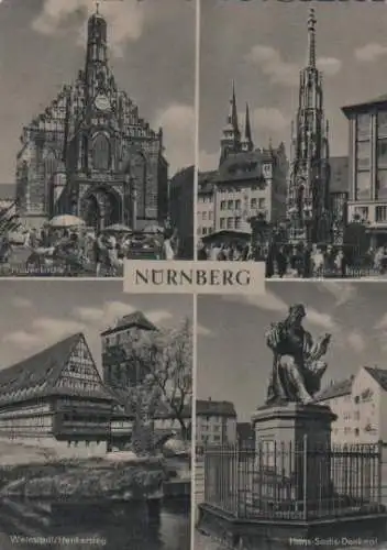 Nürnberg u.a. Schöner Brunnen - ca. 1965