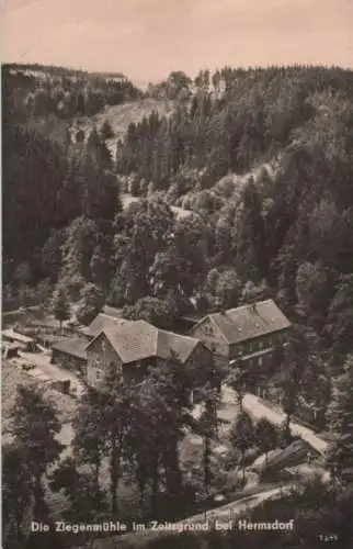 Hermsdorf / Osterzgebirge - Ziegenmühle im Zeitzgrund - 1962